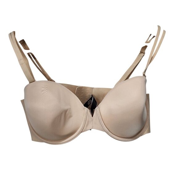 Victorias Secret Beige Multi-Way Bra 36C Underwire Adjustable‎ Straps Tan - Picture 8 of 8